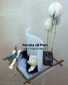 Candela Design Onda con rosa disabratata/stabilizzata