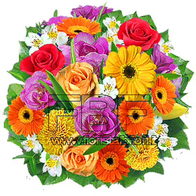 Bouquet fiori colorato