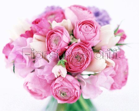 Bouquet con Ranuncoli e fiori misti