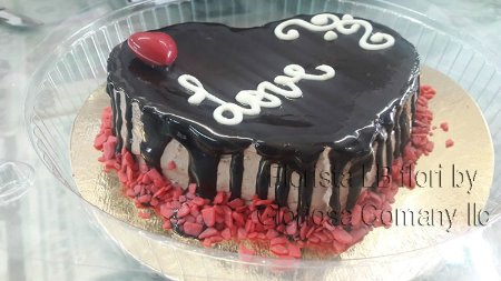 Torta a Forma di Cuore di cioccolato