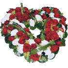 HEART OF FLOWERS FOR FUNERAL
