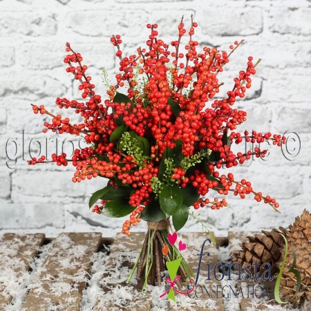 Mazzo con Bacche Ilex