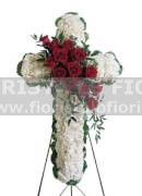 Croce Floral Cross Easel funerale