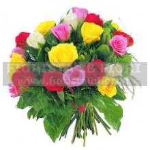 Bouquet rose multicolore