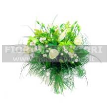 Bouquet di fiori gambo medio colore bianco