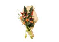 Bouquet funebre con nastro